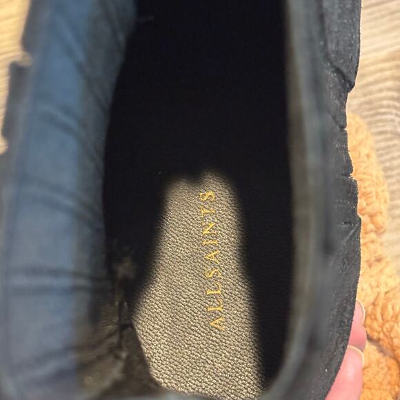 Allsaints Fion Black Suede Boots - size 40 (US 10) - Picture 10 of 10